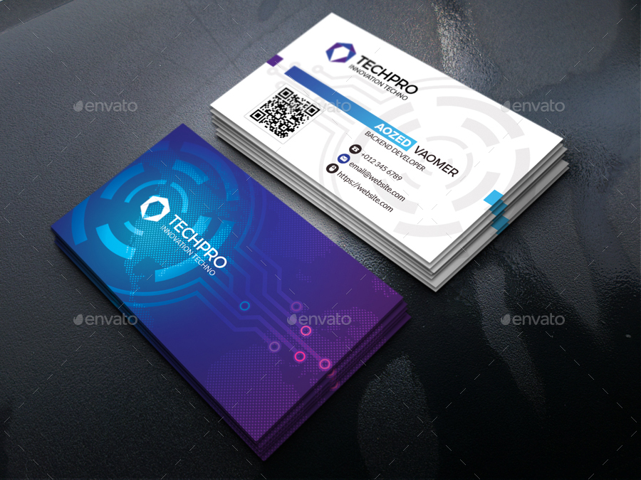 Artificial Intelligence Business Card, Print Templates GraphicRiver
